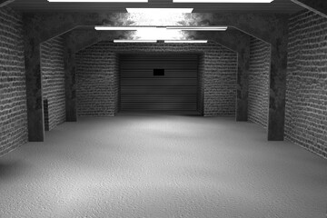 Construction blueprint. 3d render