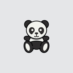 Cute Panda Bear Vector Design