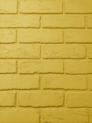 Yellow brick wall texture grunge background