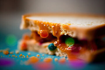 Peanut butter and jelly sandwich, Generative AI
