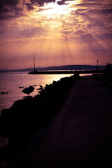 Obraz premium sunset on the beach