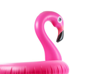 Flamingo print. Pink pool inflatable flamingo for summer beach i