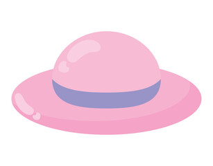 pink beach hat