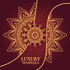 Luxury Ornamental Islamic Mandala Background Design Template