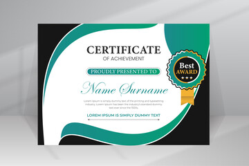 Modern Design Certificate Template