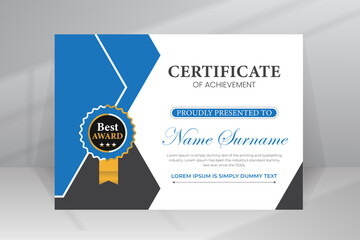 Modern Design Certificate Template