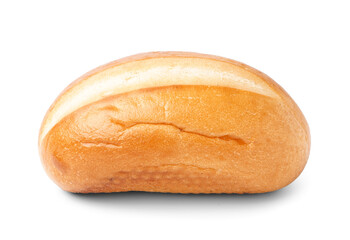 Fresh bun isolated on white background