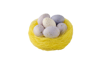 Image of colorful Easter eggs on background