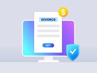 Online divorce procedure