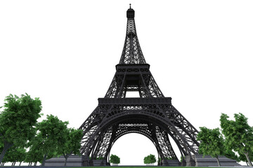 eiffel tower city 3D