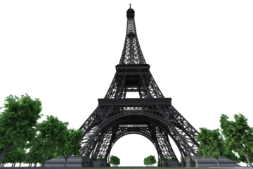 eiffel tower city 3D