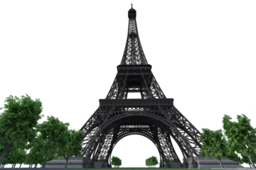 Papier Peint photo Lavable Tour Eiffel eiffel tower city 3D