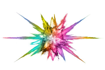 abstract powder splatted background. Colorful powder explosion