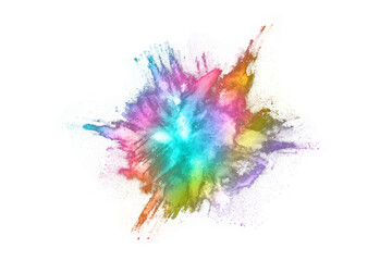 Fototapeta na wymiar abstract powder splatted background. Colorful powder explosion