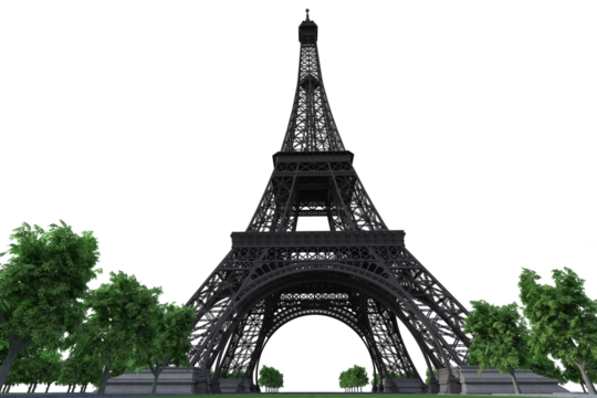 eiffel tower city 3D