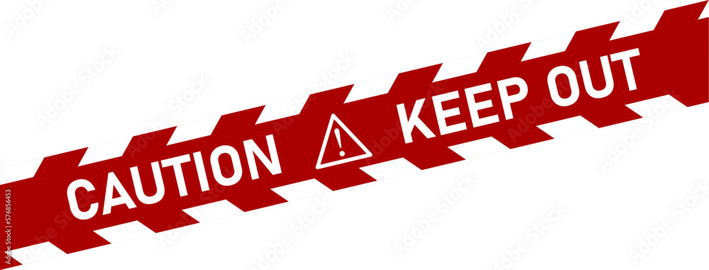 Poster caution danger stop keep out crime scene red white stripe tape stripe warning or restriction sign ic