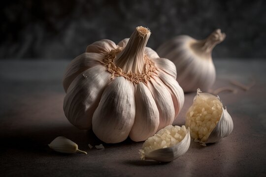 image, tender garlic, generative ai