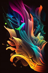 Colorful neon abstract