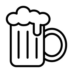 Beer icon . Fit for represents enjoyment, relaxation, socializing, and celebration with friends and family