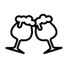 Beer icon . Fit for represents enjoyment, relaxation, socializing, and celebration with friends and family