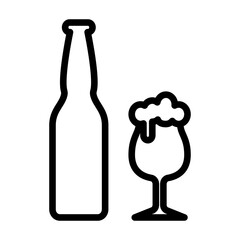 Beer icon . Fit for represents enjoyment, relaxation, socializing, and celebration with friends and family