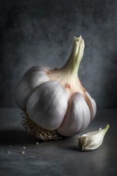 image, tender garlic, generative ai