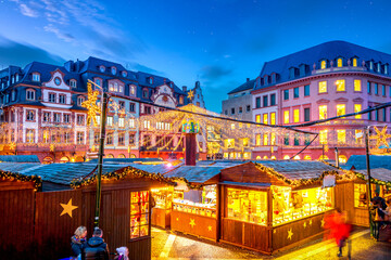 Weihnachtsmarkt, Mainz, Deutschland  - obrazy, fototapety, plakaty