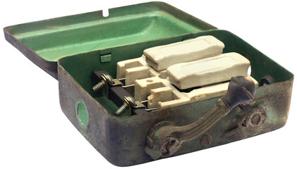 Closeup of main switch