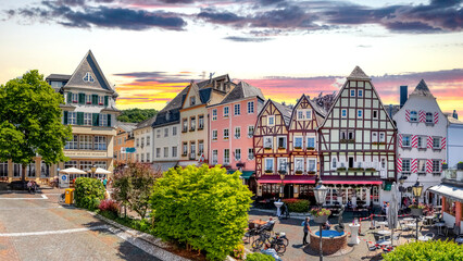 Naklejka premium Altstadt, Linz am Rhein, Deutschland 