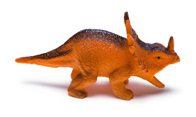 Toy Plastic Orange Dinosaur