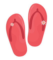 red flip flops