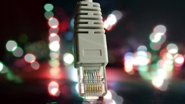 illuminated by an artificial light. Technology enabling communication and connection across networks.