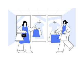 Anchor store abstract concept vector illustration.