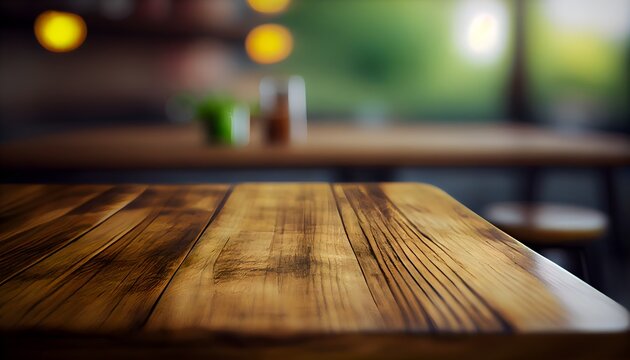 A Close-Up Look At A Wooden Computer Desk - A Perfect Addition To Any Home Office