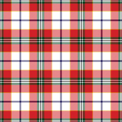 Christmas Holiday Tartan Seamless Pattern - Repeating pattern design of tartan in a festive plaid theme