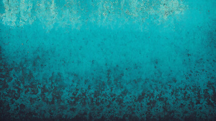 Muro de Hormigón con Superficie Rugosa en Color Cyan, IA Generativa