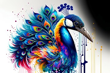 Peacock Painting 