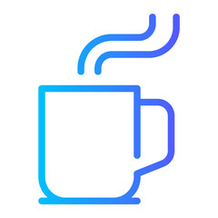 hot drink gradient icon