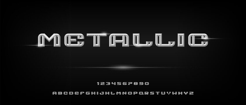 Modern creative chamfer alphabet with urban style template