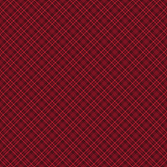 Red Plaid Seamless Pattern - Colorful and bright plaid repeating pattern design - 576868606