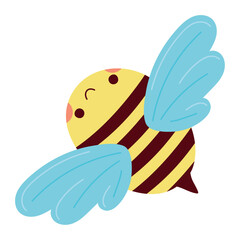 cute bee illustration