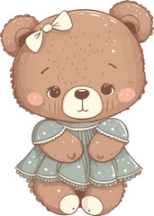 girl with teddy bear