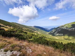 Fototapeta na wymiar Summer view of Rila mountain at Yastrebets area, Bulgaria
