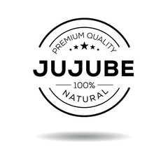 Creative (Jujube), Jujube label, vector illustration.