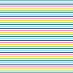 Horizontal Stripes Seamless Pattern - Colorful and bright striped repeating pattern design - 576872009