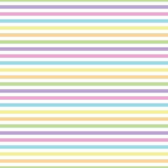 Horizontal Stripes Seamless Pattern - Colorful and bright striped repeating pattern design