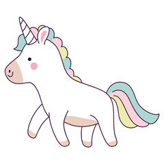colored unicorn icon
