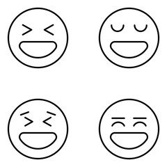 Facial Expression Vector Line Icons
