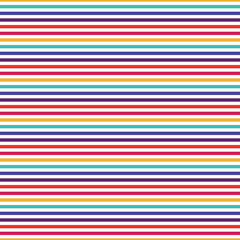 Image of Horizontal Stripes Seamless Pattern - Colorful and bright striped repeating pattern design printed on Printed Glass Splashbacks