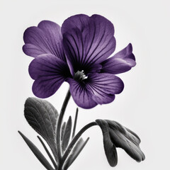 Obraz premium Soothing Shades: The Alluring Violet Flower